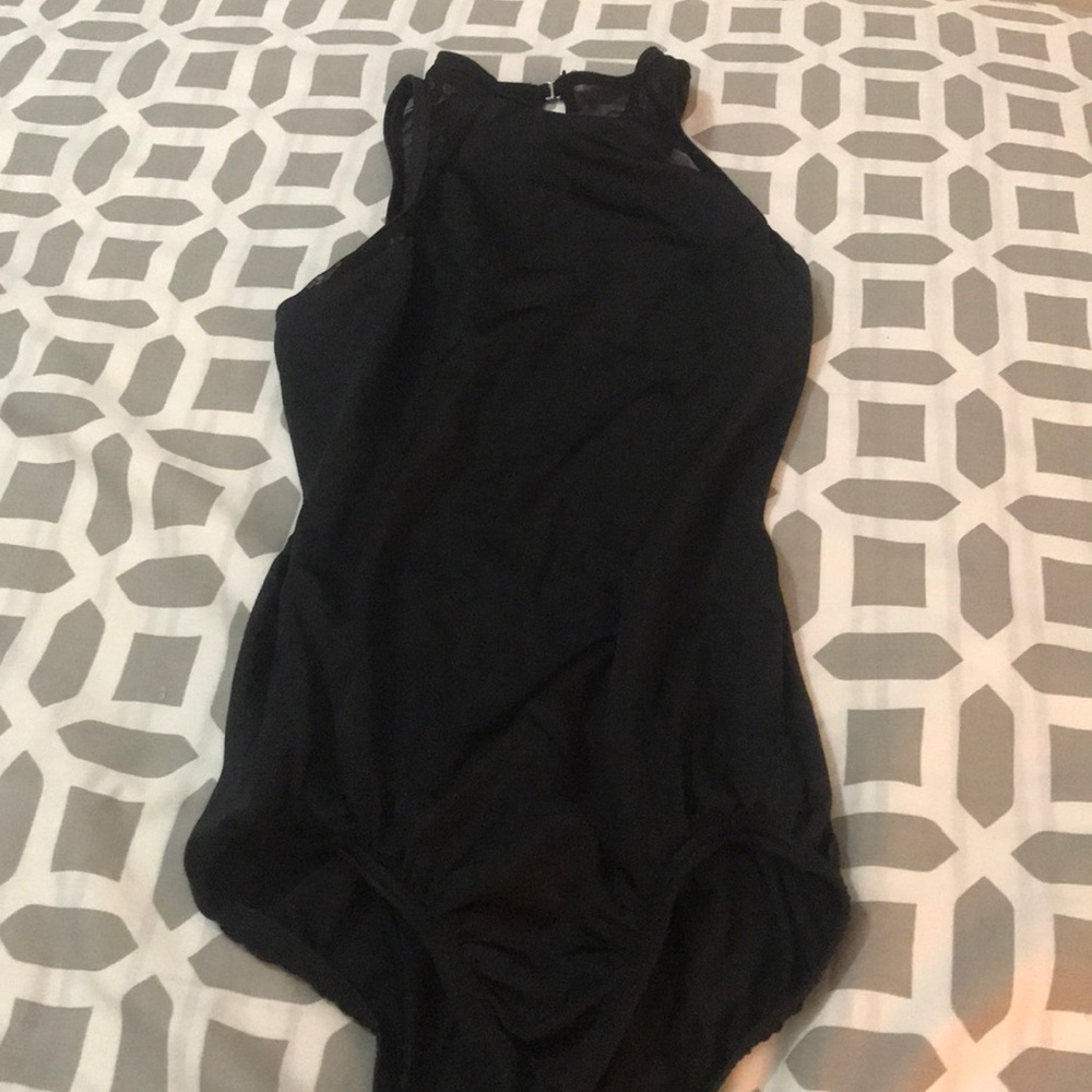 black leotard